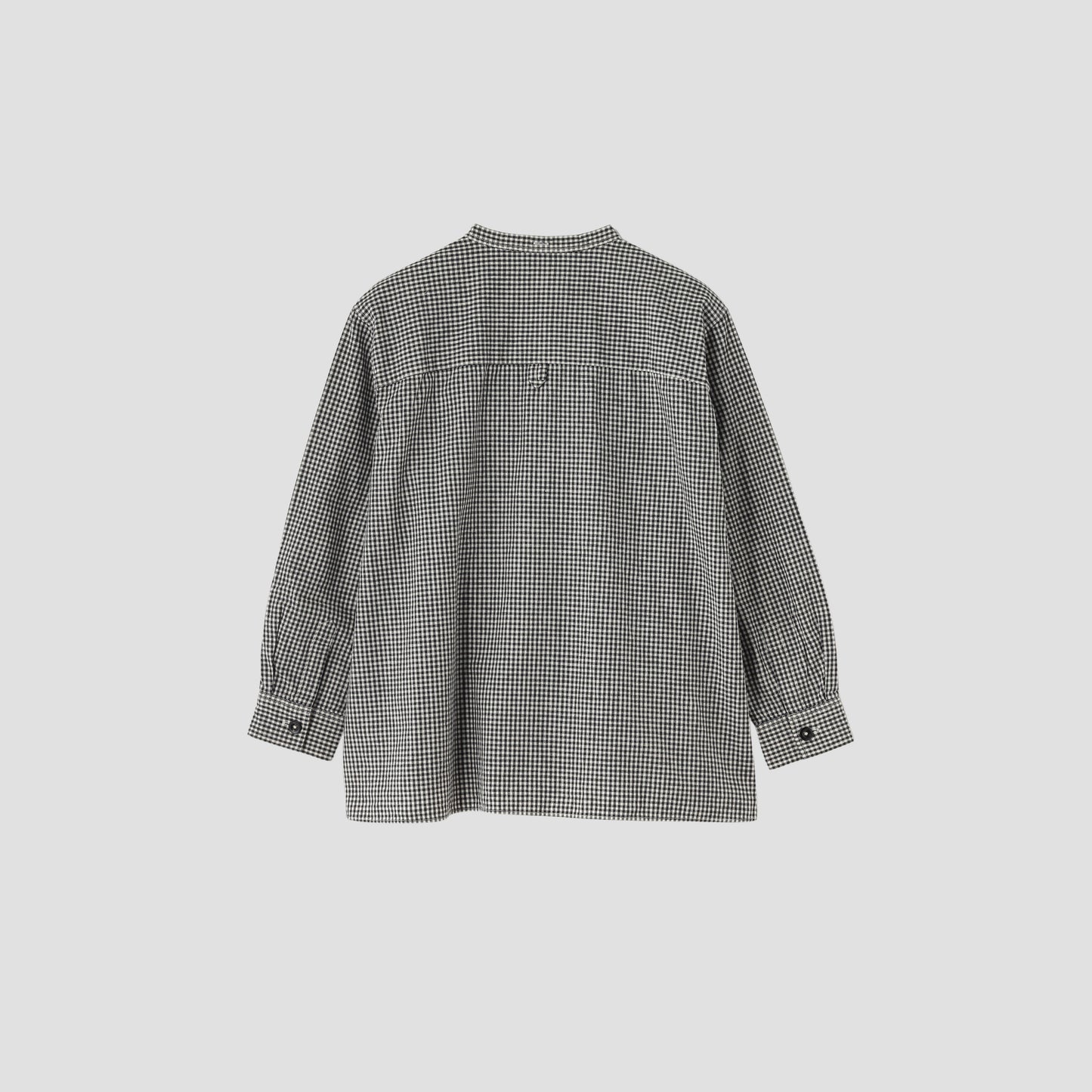 COTTON LINEN GINGHAM SHIRT