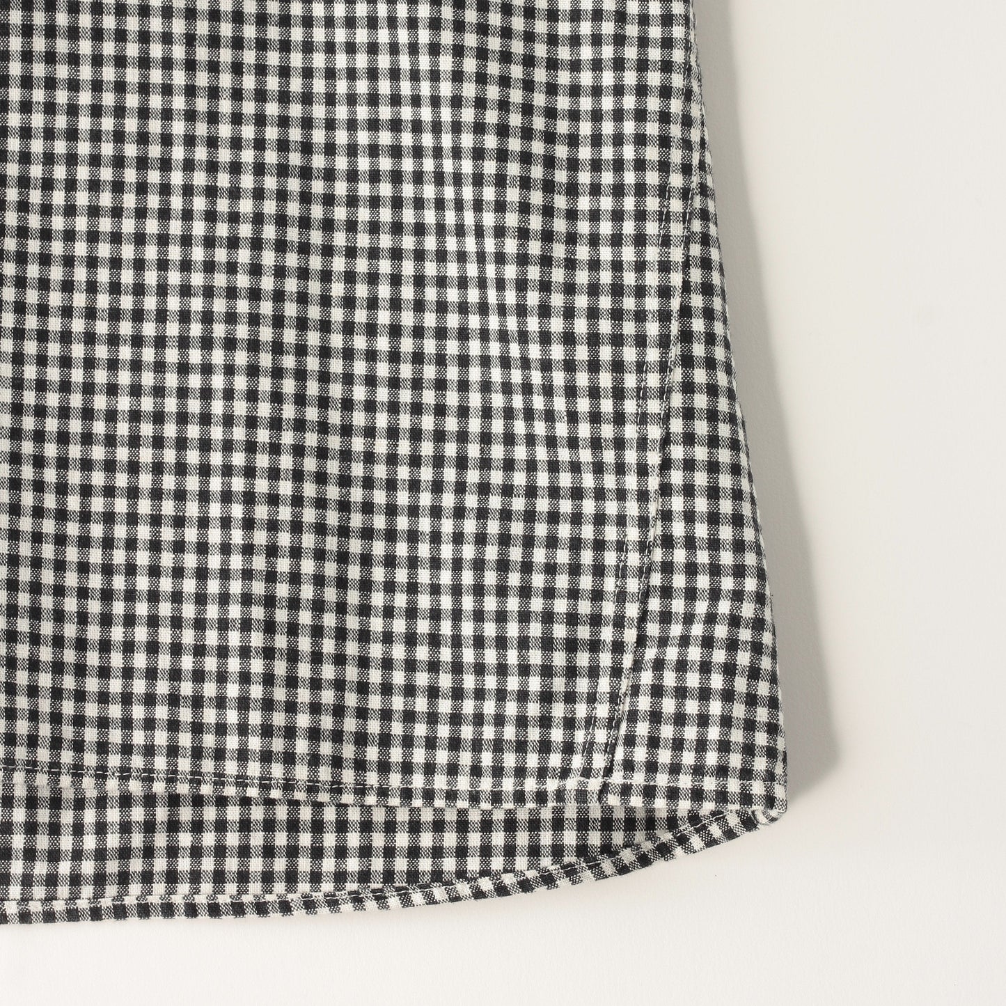 COTTON LINEN GINGHAM SHIRT