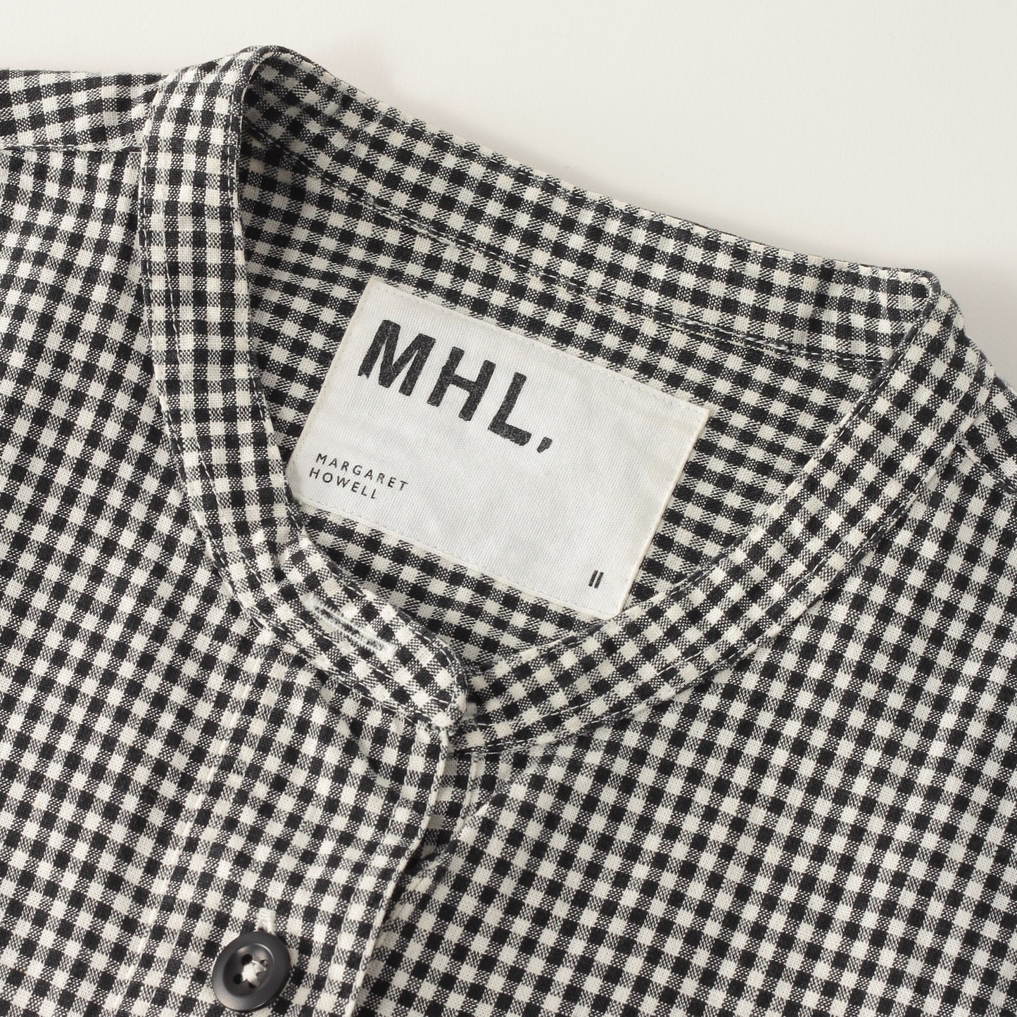 COTTON LINEN GINGHAM SHIRT