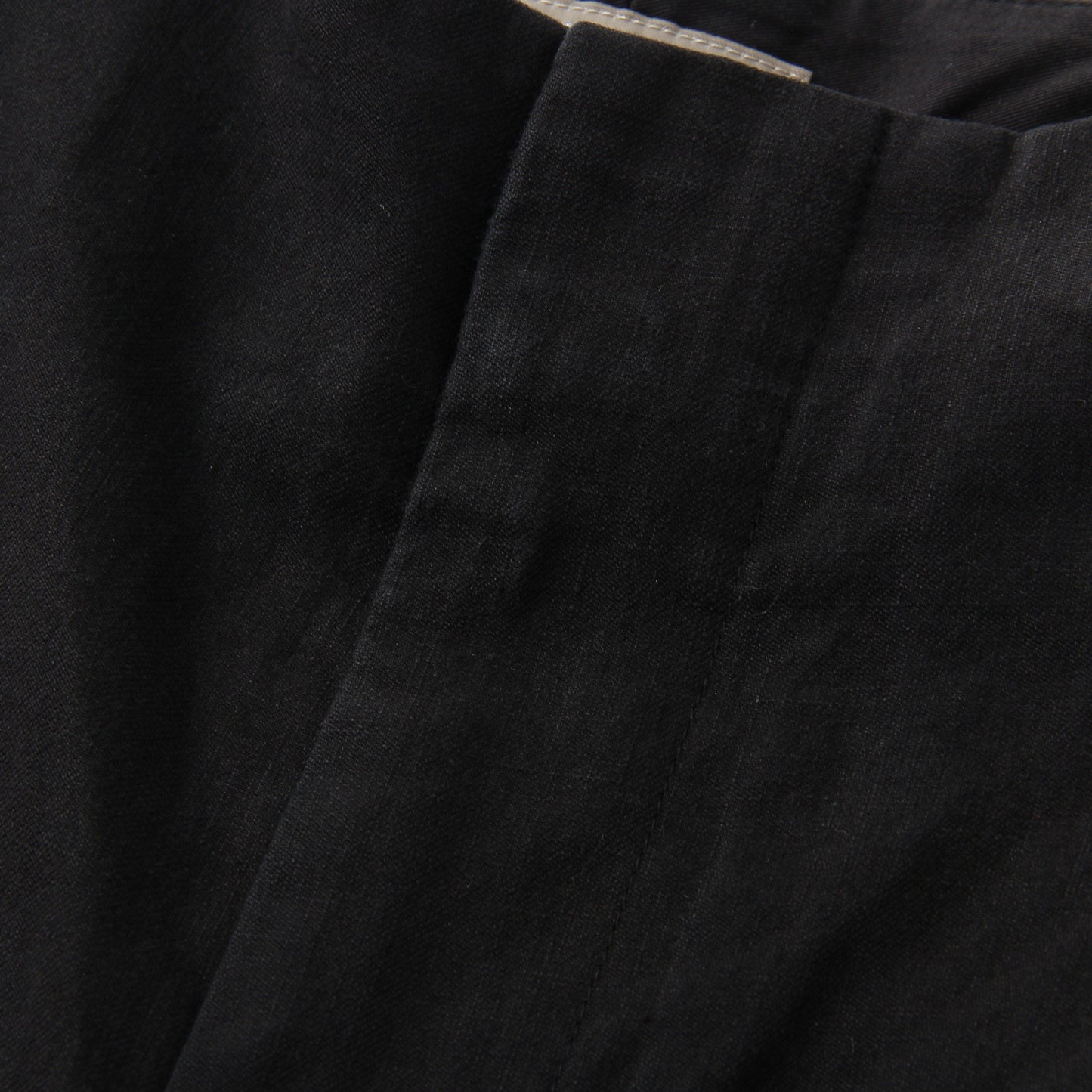 LINEN COTTON TWILL TROUSERS