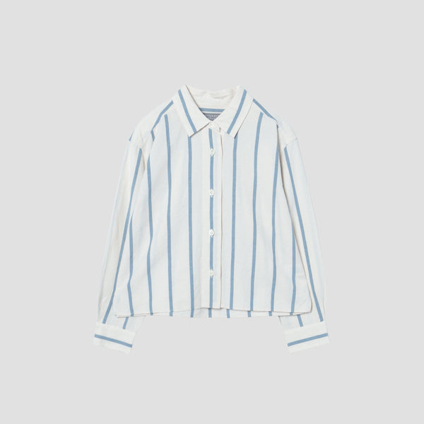 BOLD STRIPE COTTON LINEN SHIRT