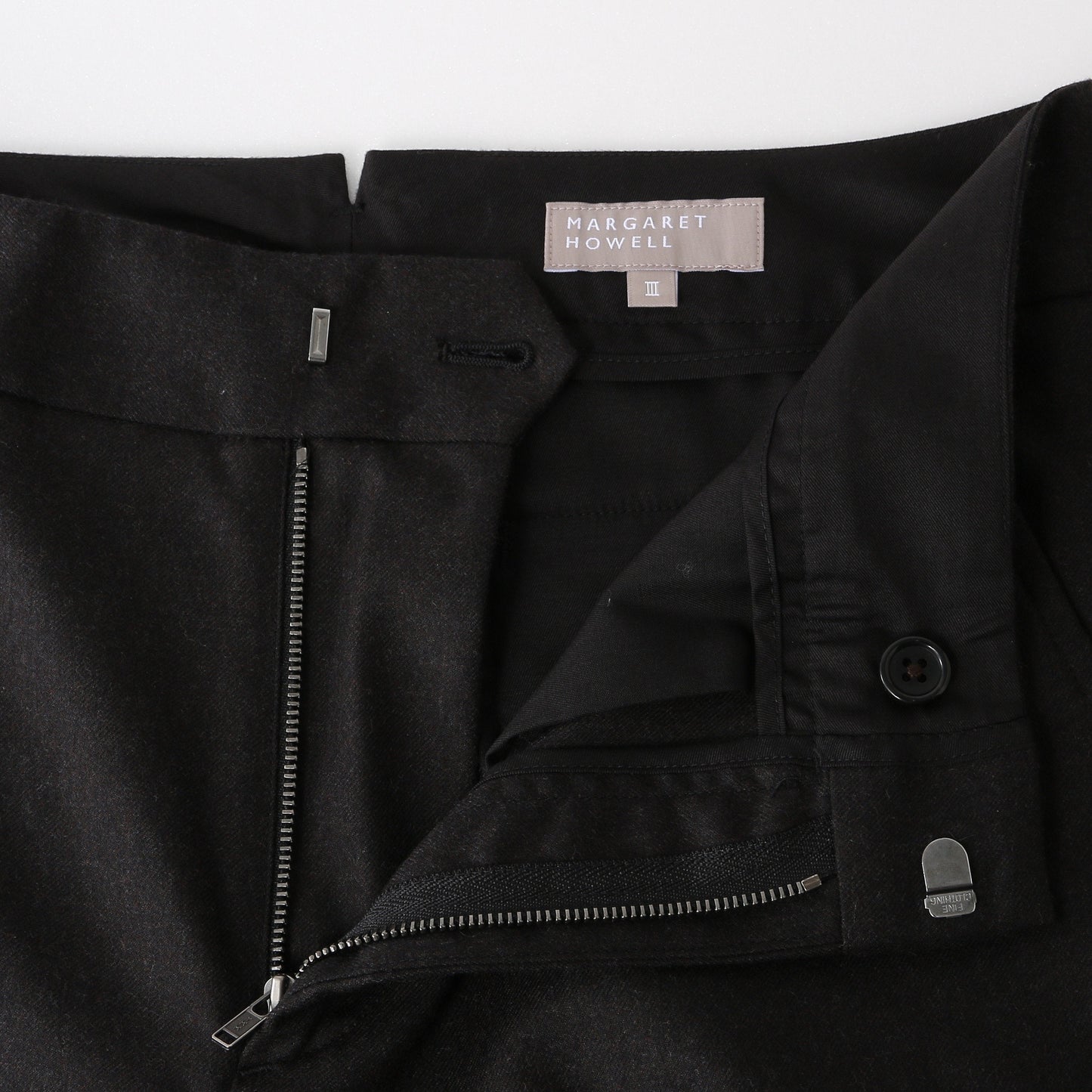 FINE WOOL FLANNEL TROUSERS