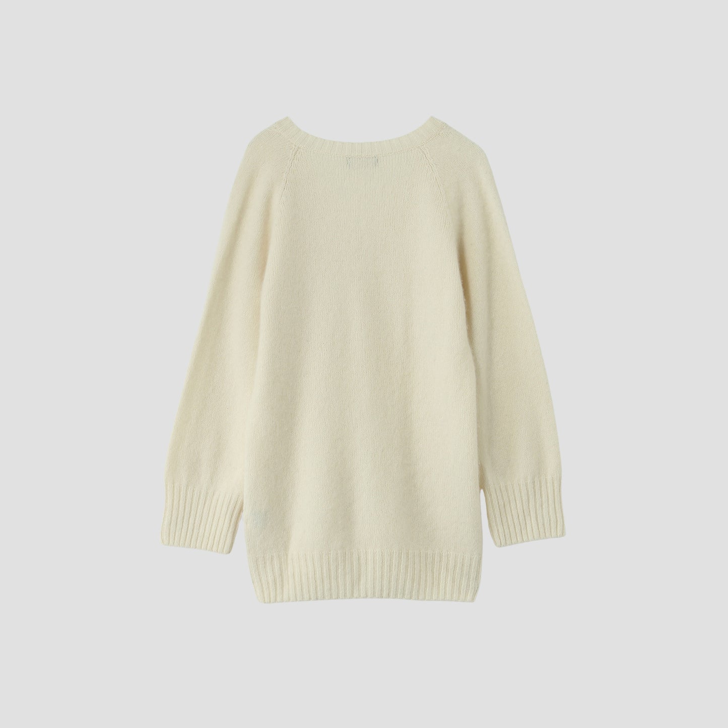 OVERSIZED V NECK JUMPER KNIT