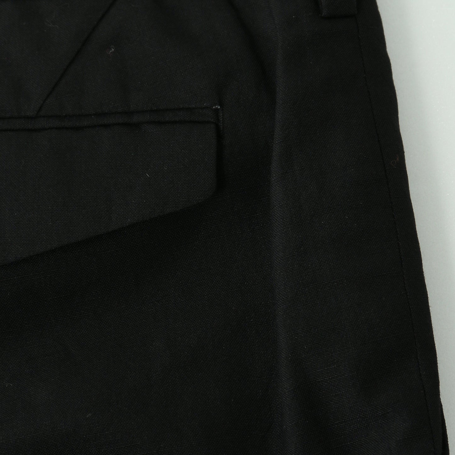 WOOL LINEN POPLIN TROUSERS