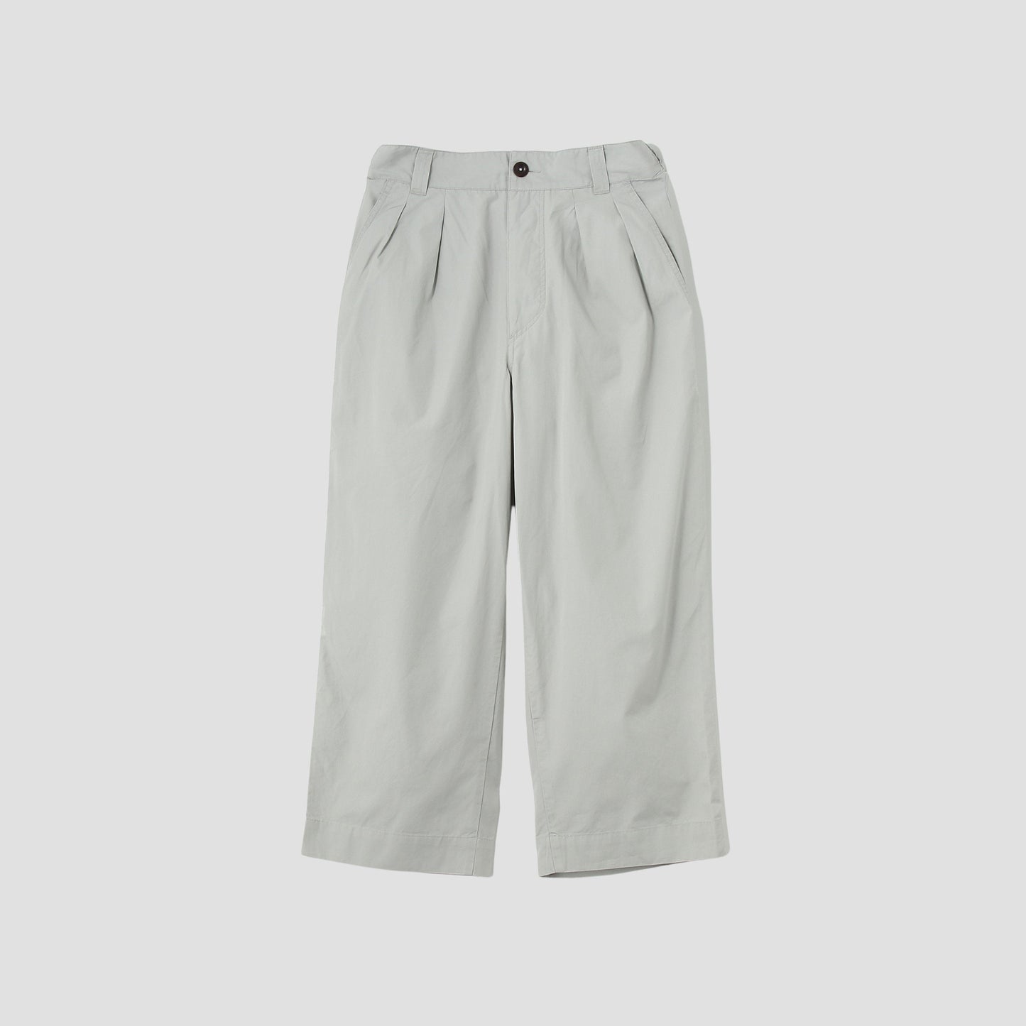 FINE COMPACT COTTON POPLIN TROUSERS