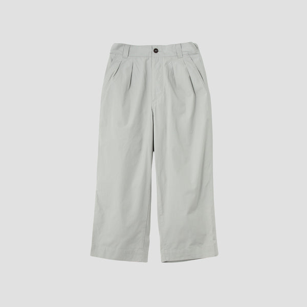 FINE COMPACT COTTON POPLIN TROUSERS