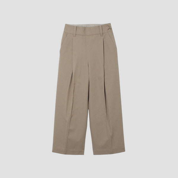 WOOL COTTON SERGE TROUSERS