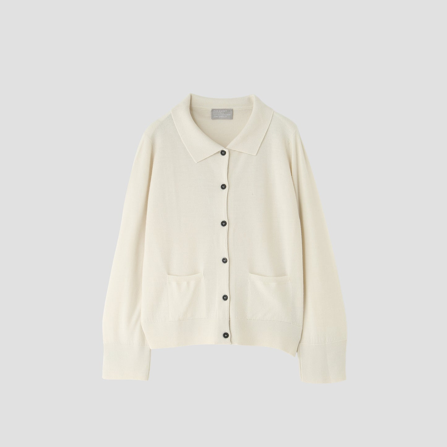 POLO COLLAR CARDIGAN KNIT