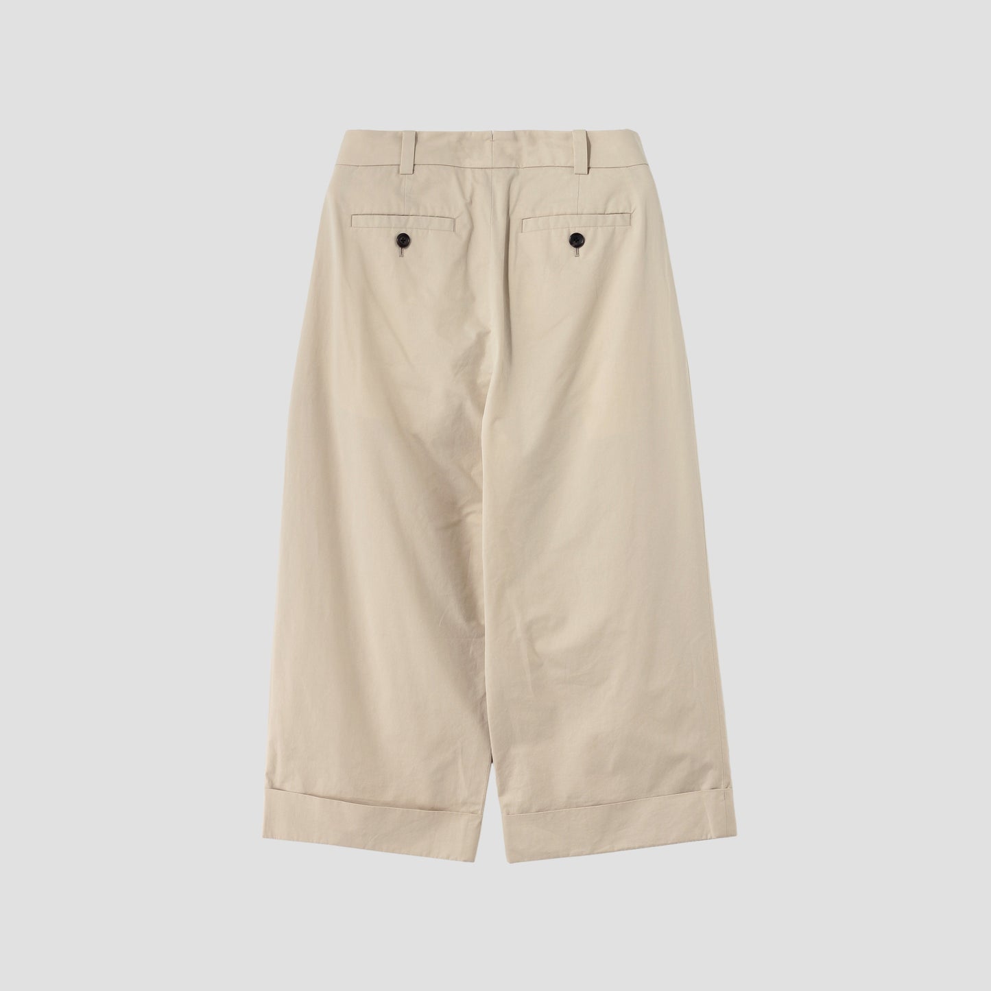CRISP COTTON TWILL TROUSERS