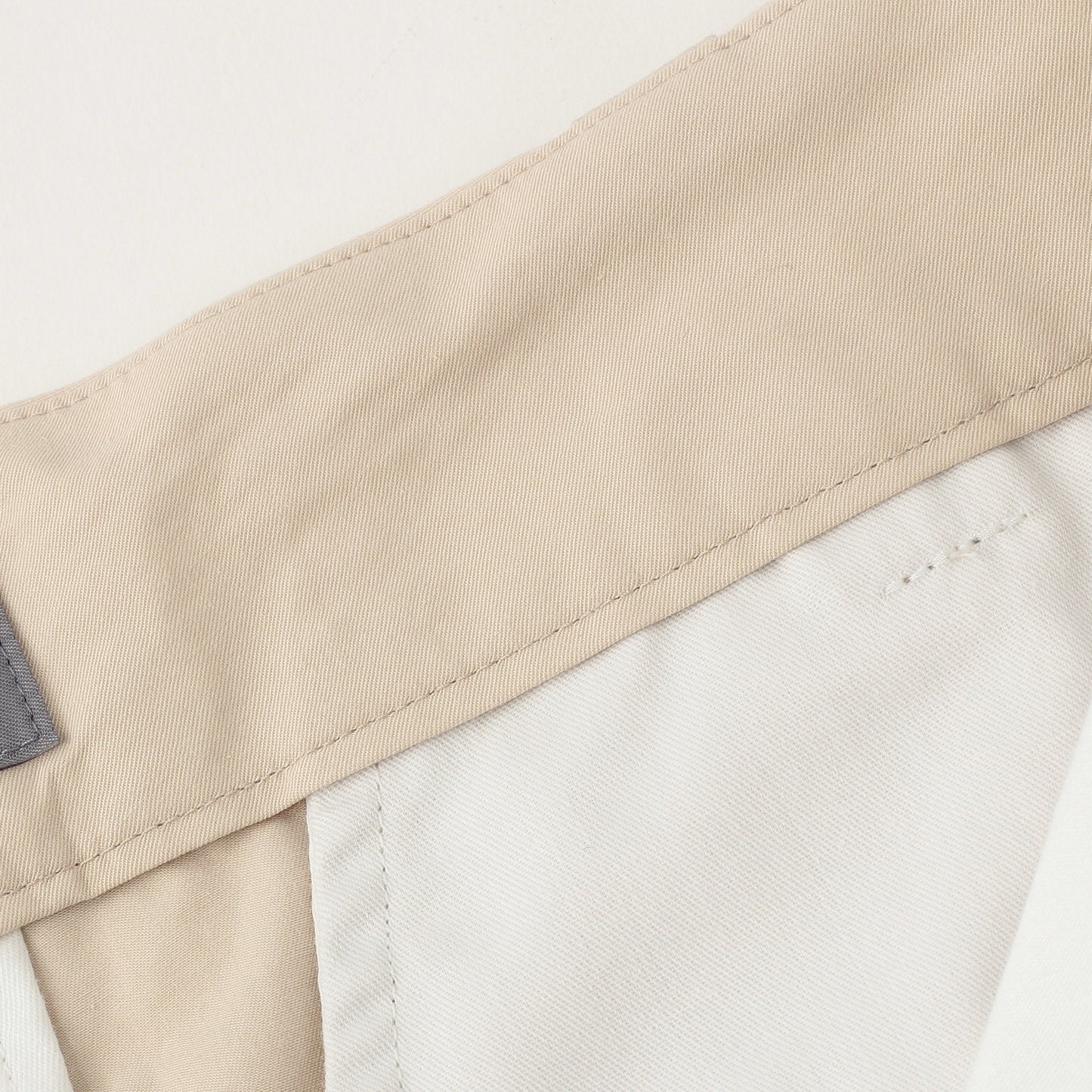 CRISP COTTON TWILL TROUSERS