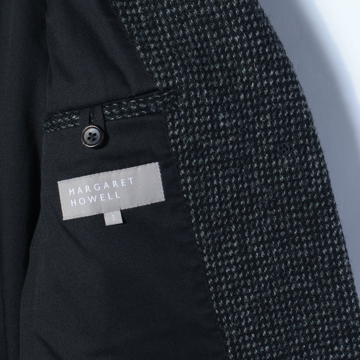 GRID HARRIS TWEED COAT