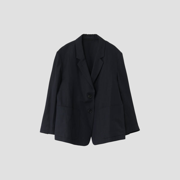 LINEN WOOL HOPSACK JACKET