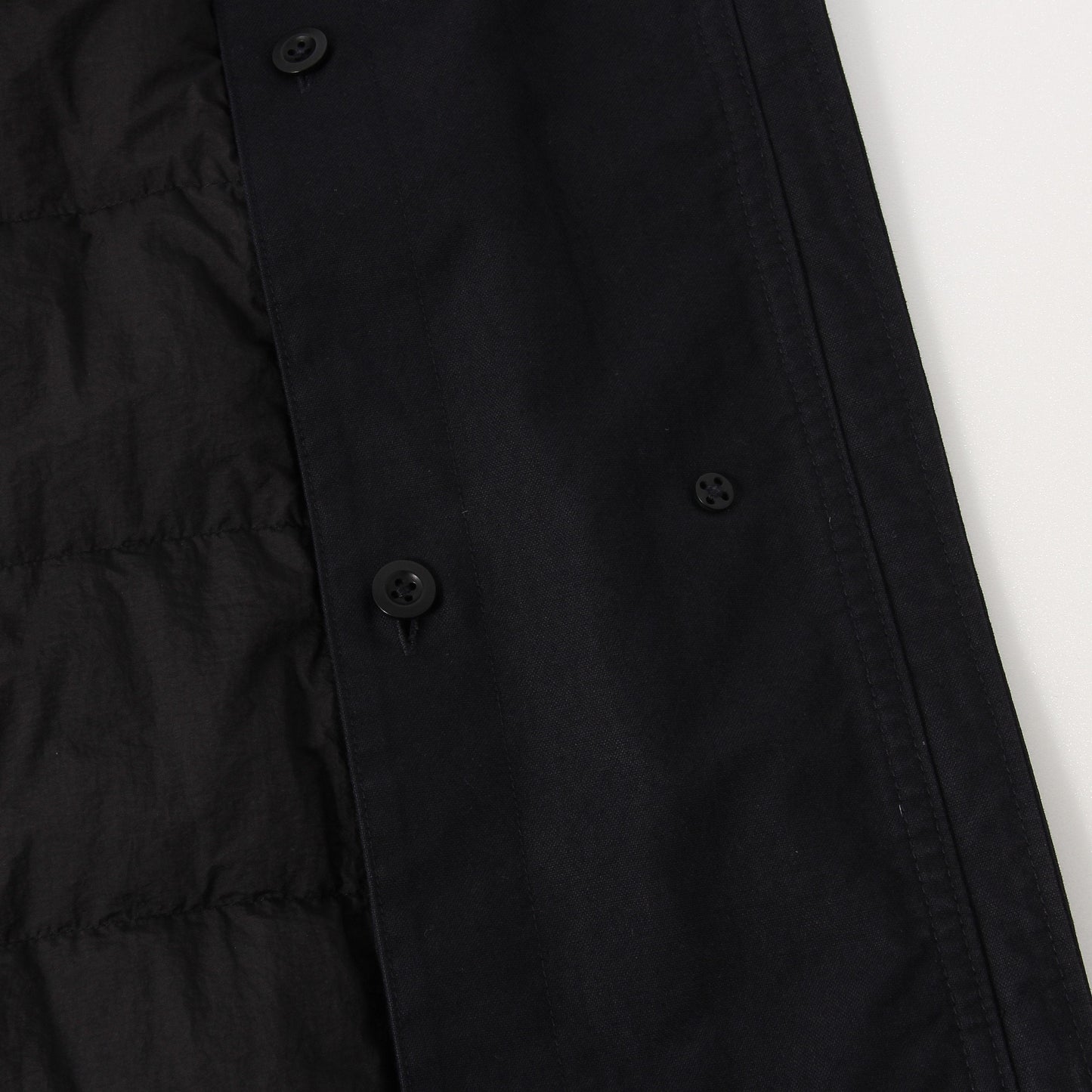 UNEVEN COTTON CANVAS COAT