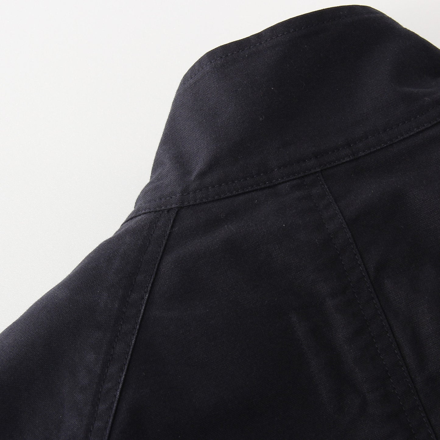 UNEVEN COTTON CANVAS COAT