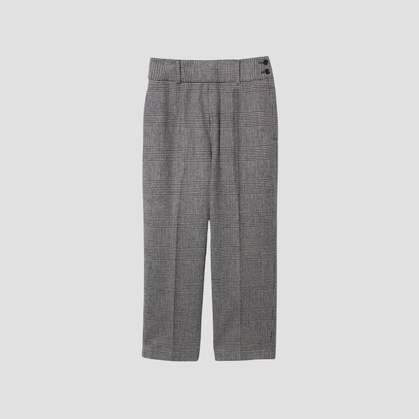 MULTI CHECK WOOL TROUSERS