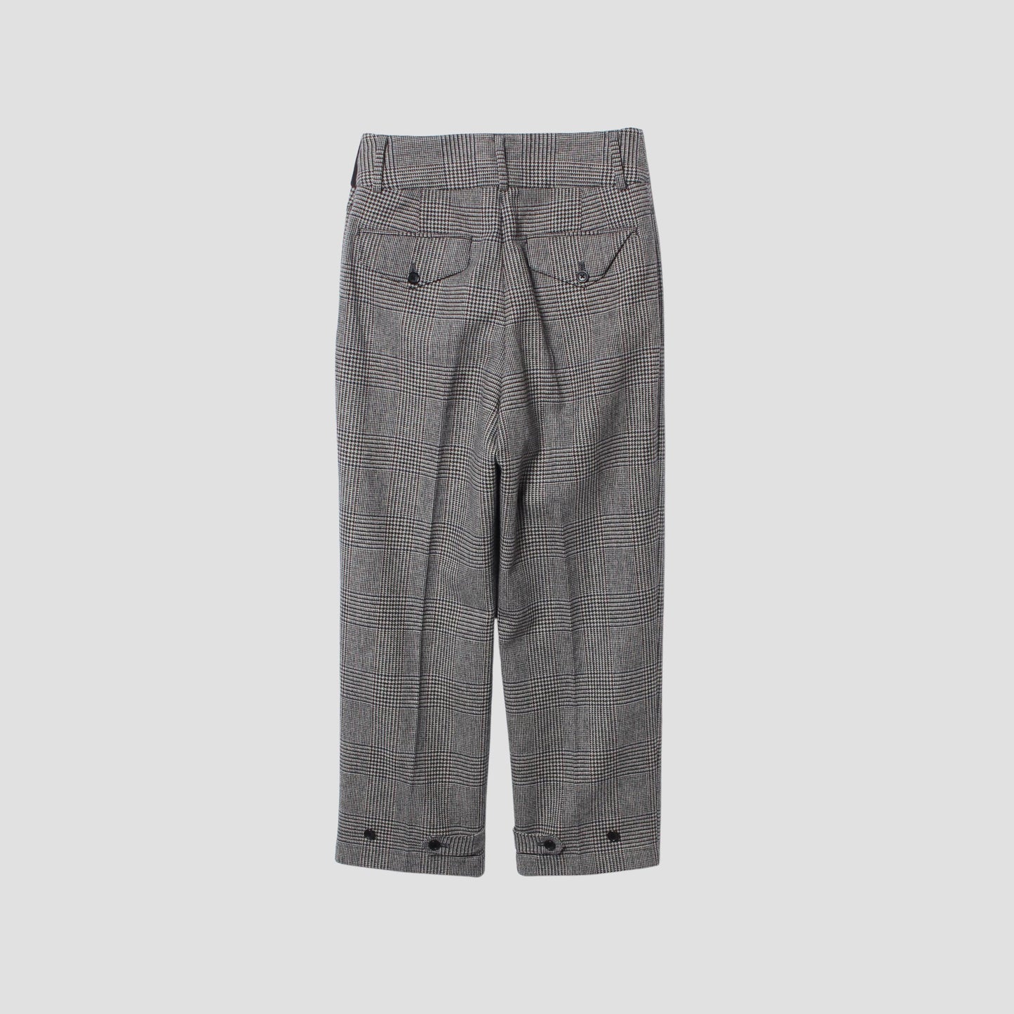 MULTI CHECK WOOL TROUSERS