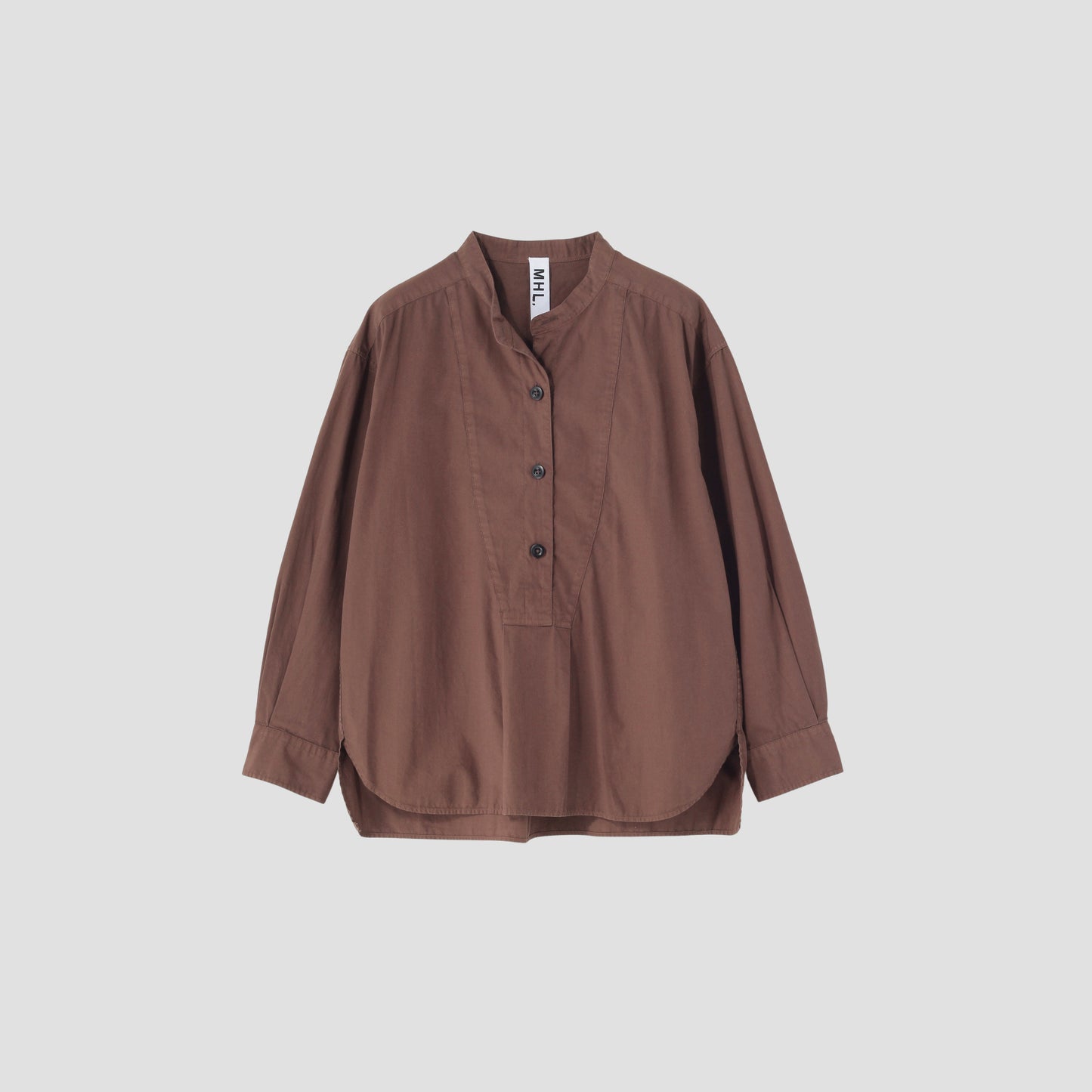 GARMENT DYE COTTON POPLIN SHIRT