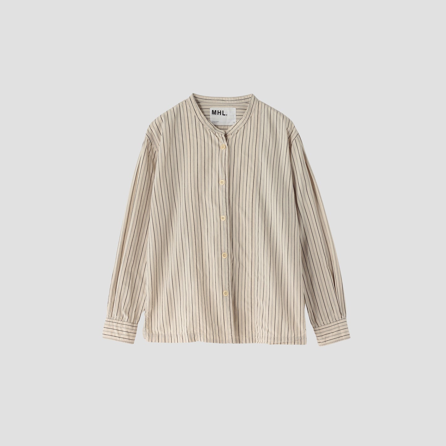 WIDE STRIPE COTTON SHIRT