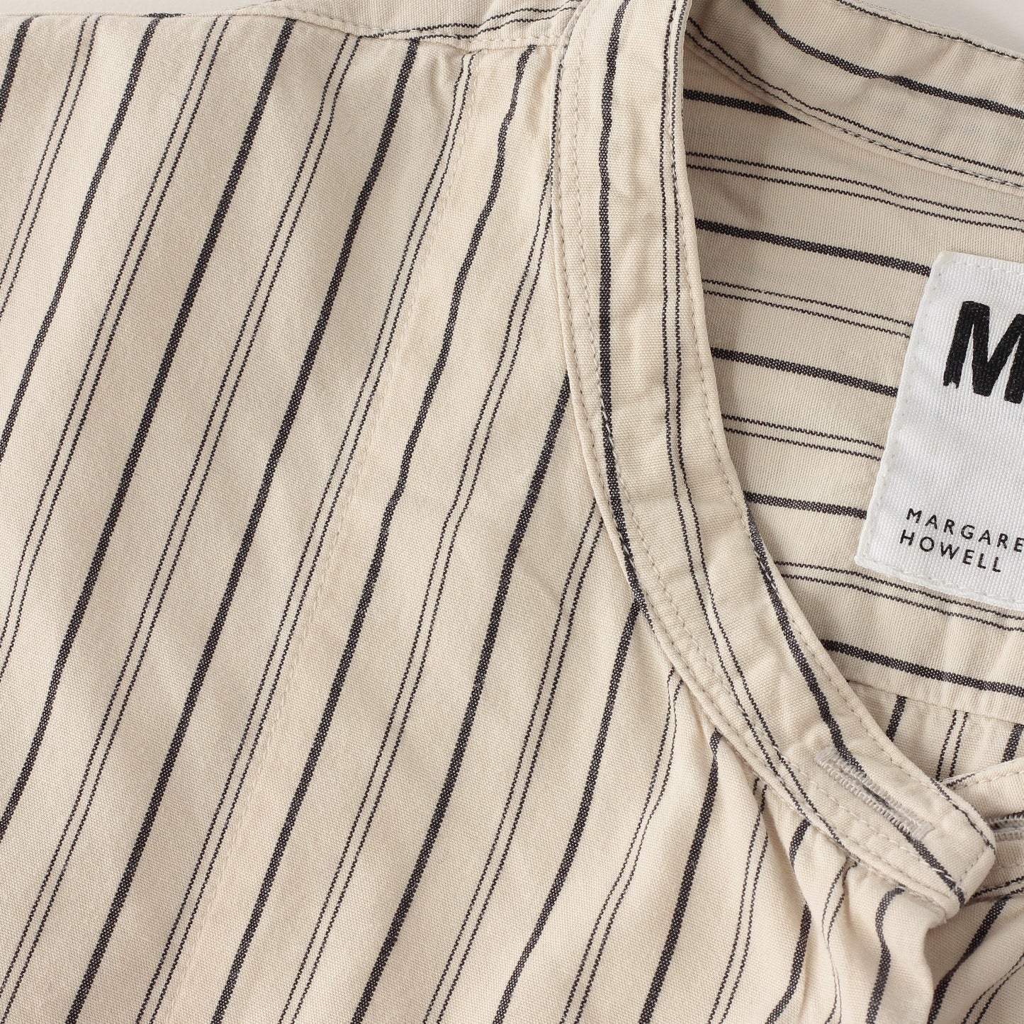WIDE STRIPE COTTON SHIRT
