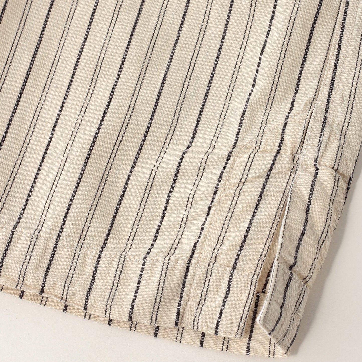 WIDE STRIPE COTTON SHIRT