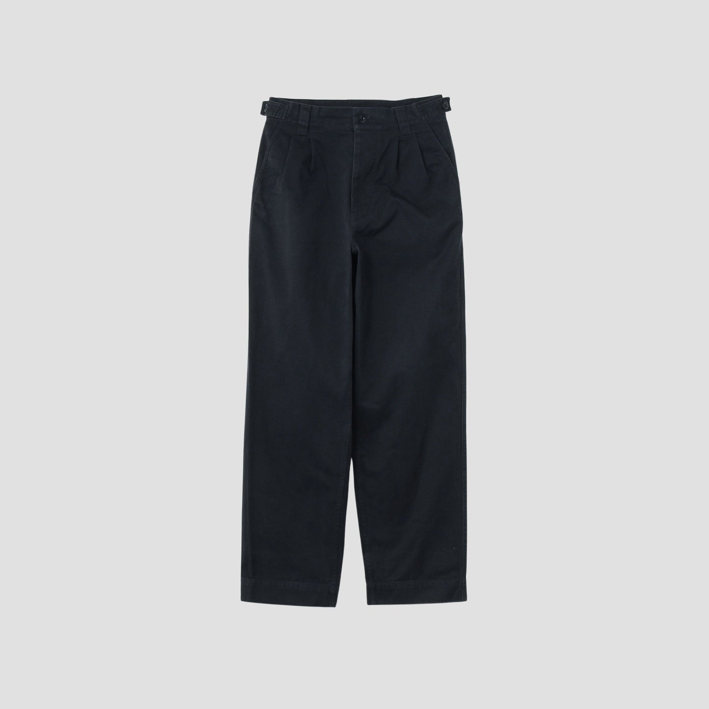 BRUSHED CHINO COTTON TROUSERS