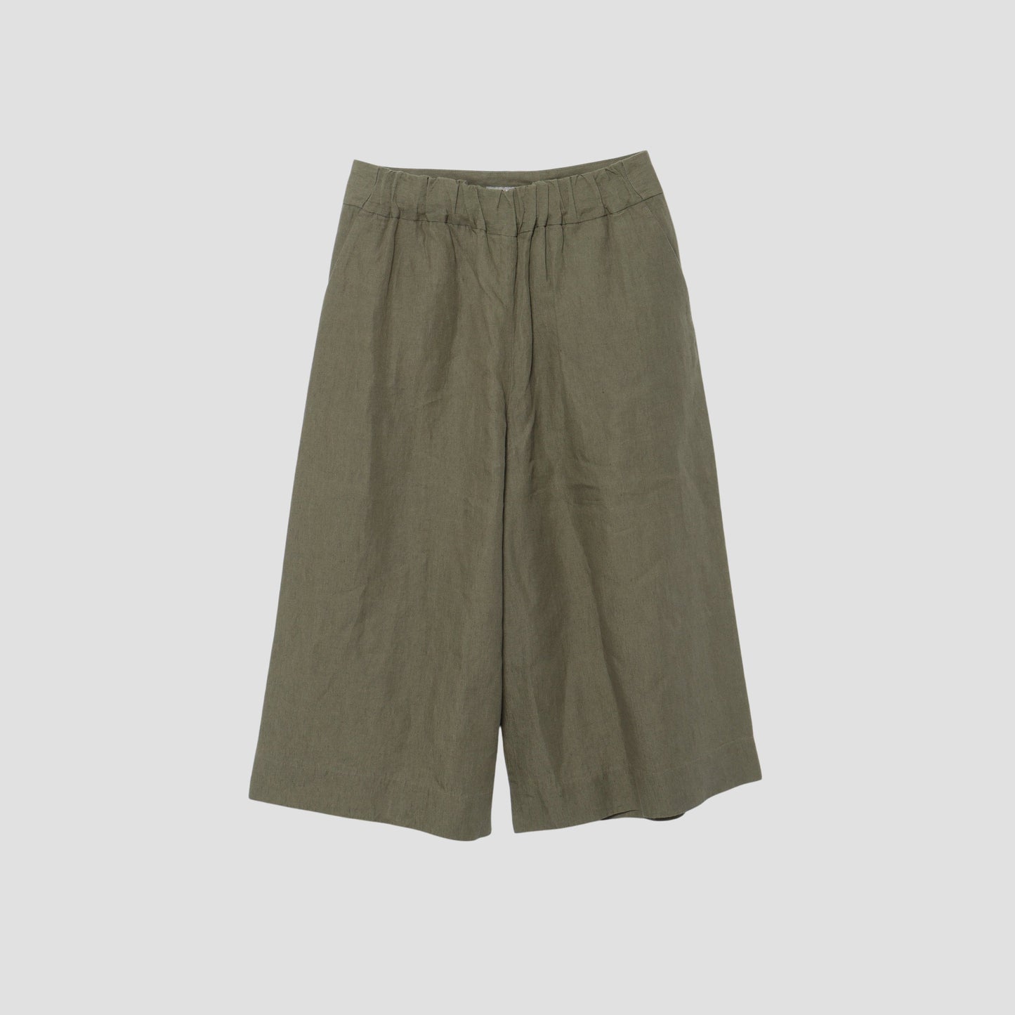 COATED LINEN PLAINWEAVE TROUSERS