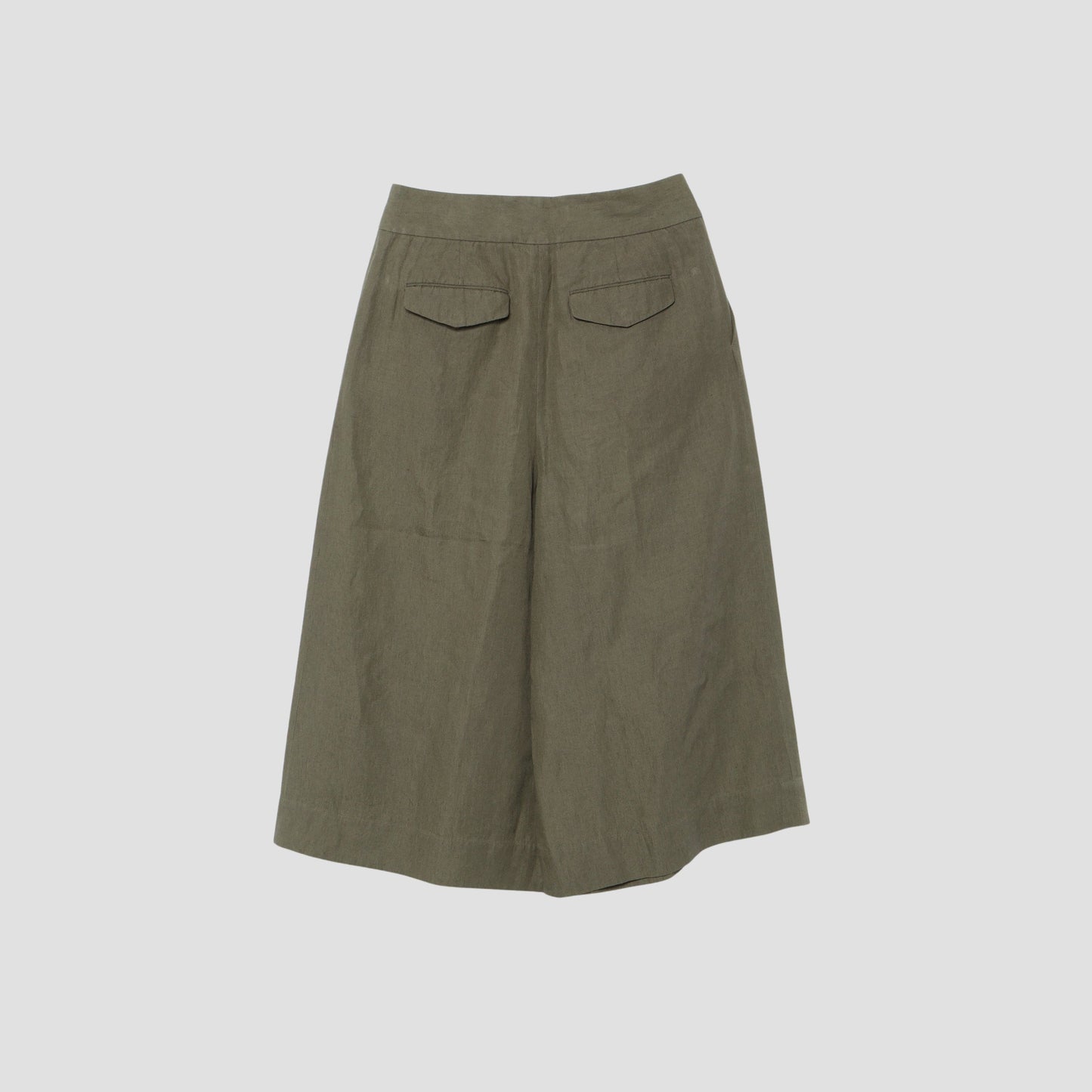 COATED LINEN PLAINWEAVE TROUSERS