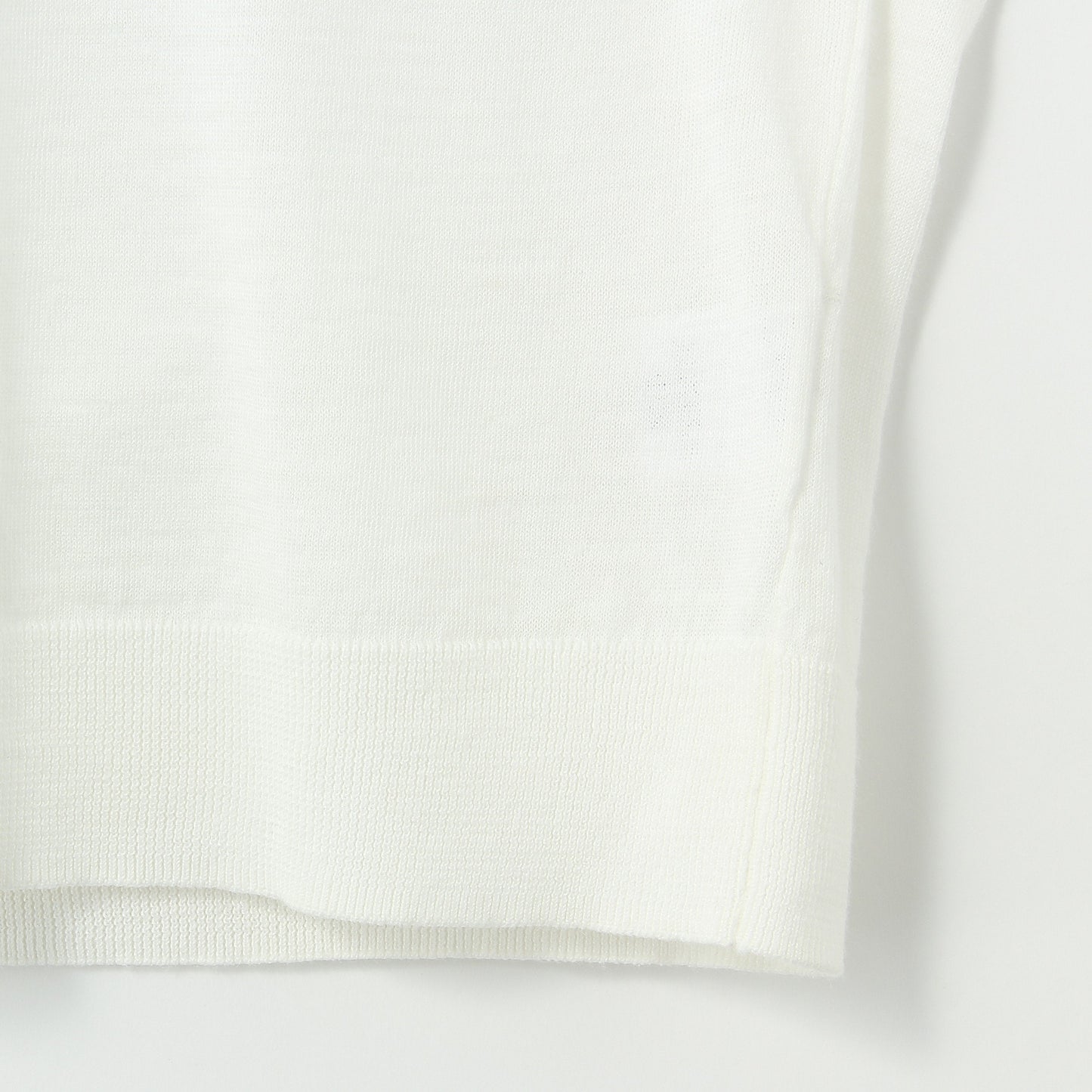 RAMIE COTTON DEEP RIB T SHIRT KNIT