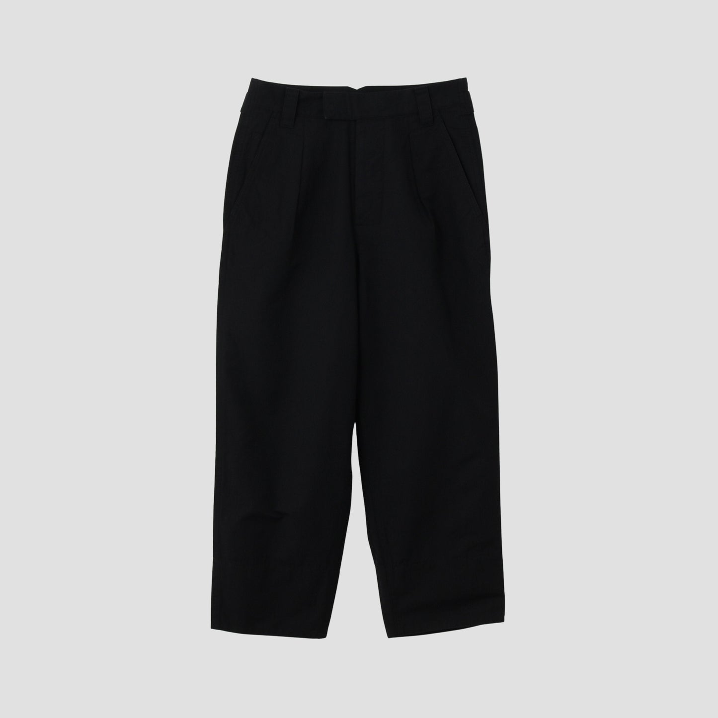 WA-SHI COTTON PLAINWEAVE TROUSERS