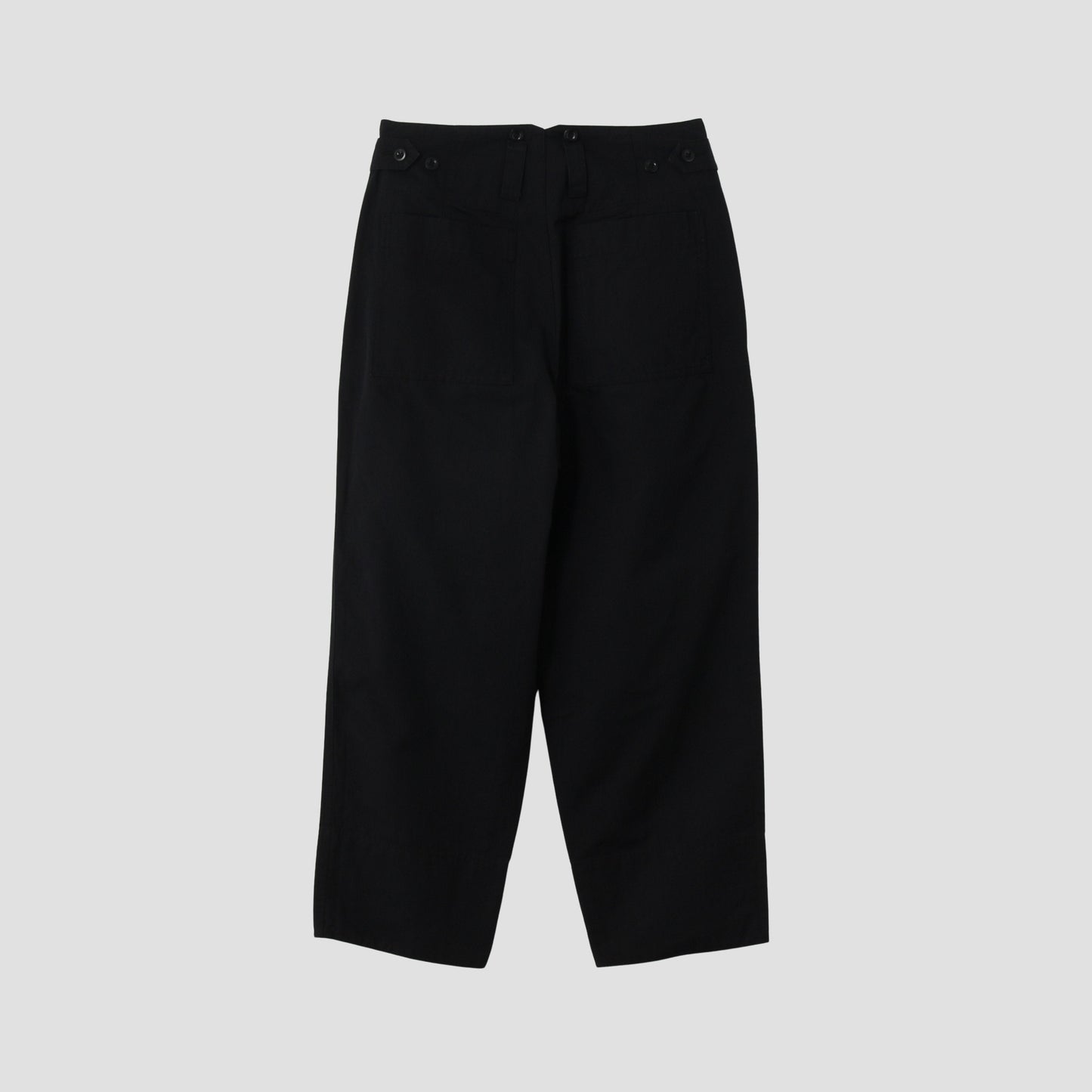 WA-SHI COTTON PLAINWEAVE TROUSERS