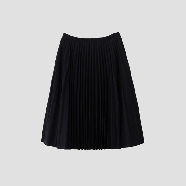 WOOL COTTON GABARDINE SKIRT