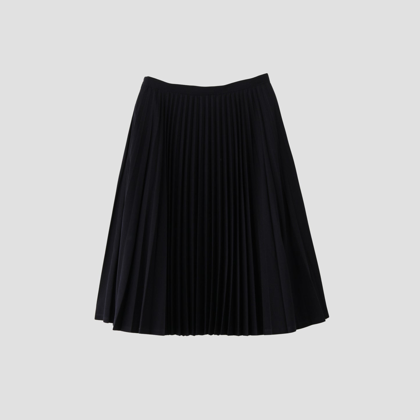 WOOL COTTON GABARDINE SKIRT
