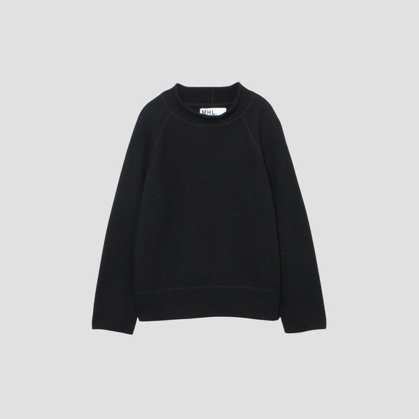 FELTED ROUGH WOOL KNIT