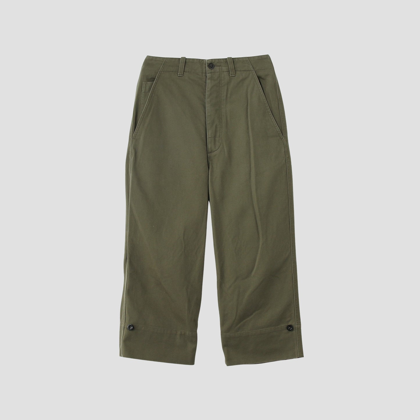 SOFT COTTON TWILL TROUSERS