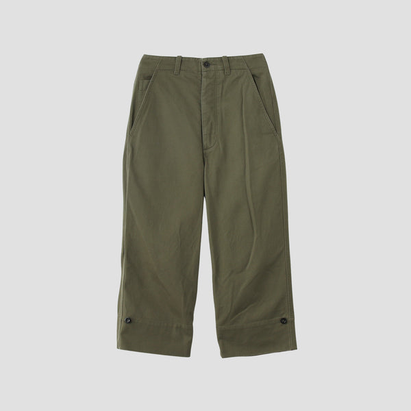 SOFT COTTON TWILL TROUSERS