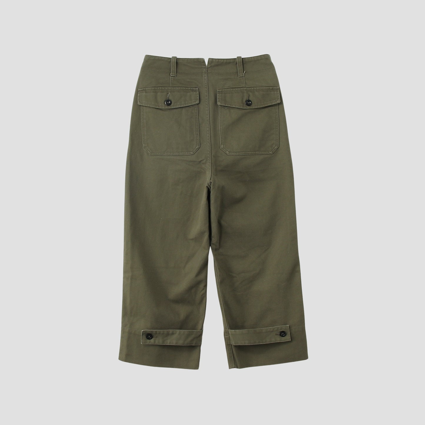 SOFT COTTON TWILL TROUSERS
