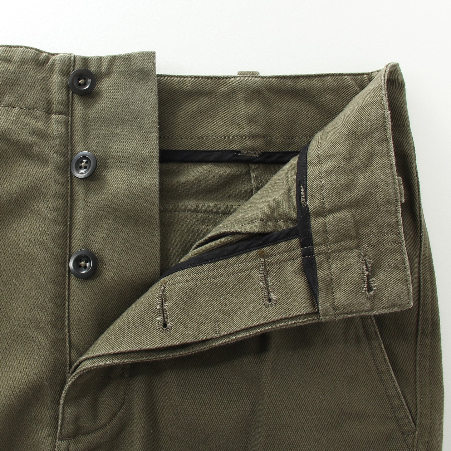SOFT COTTON TWILL TROUSERS