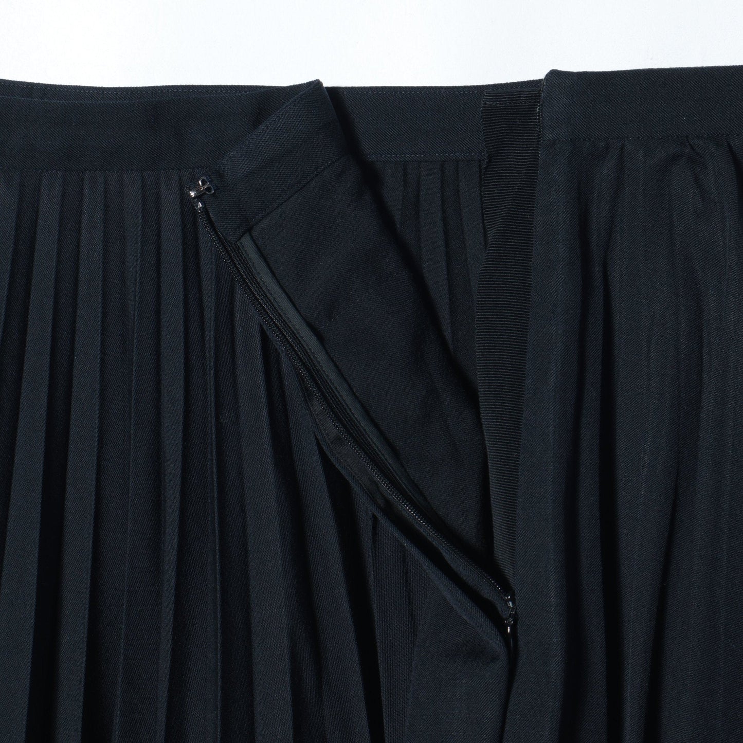 WOOL COTTON GABARDINE SKIRT