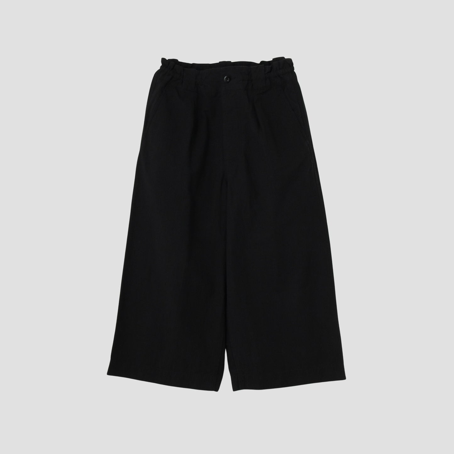 COTTON LINEN PLAIN WEAVE TROUSERS
