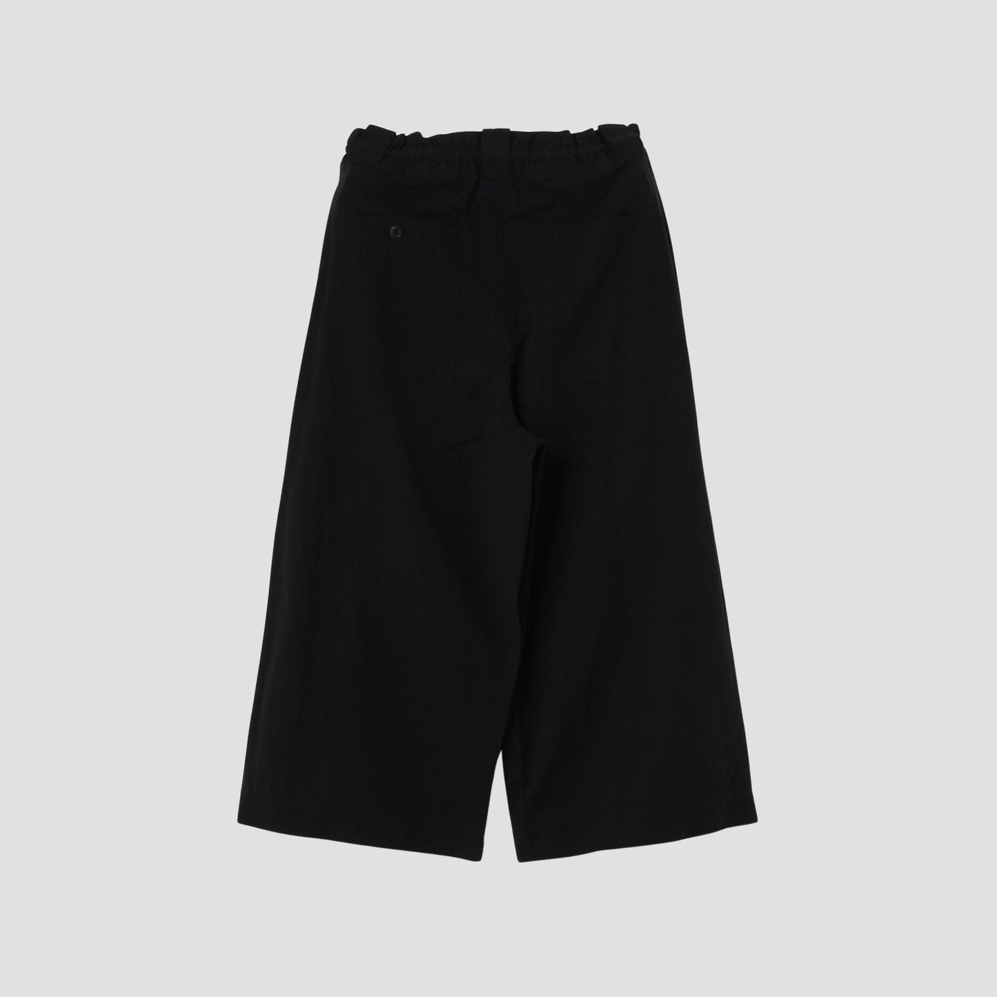 COTTON LINEN PLAIN WEAVE TROUSERS
