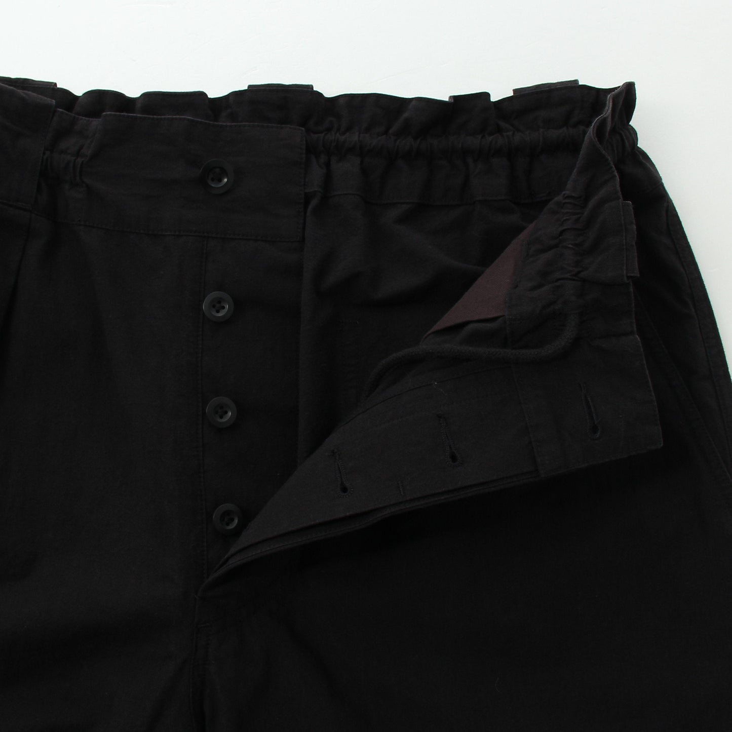 COTTON LINEN PLAIN WEAVE TROUSERS