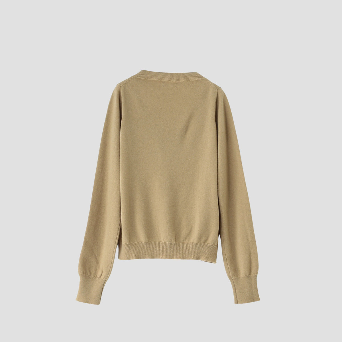 WIDE V NECK KNIT