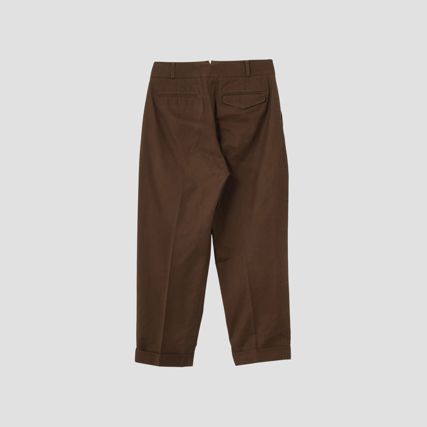 BRUSHED TWILL TROUSERS