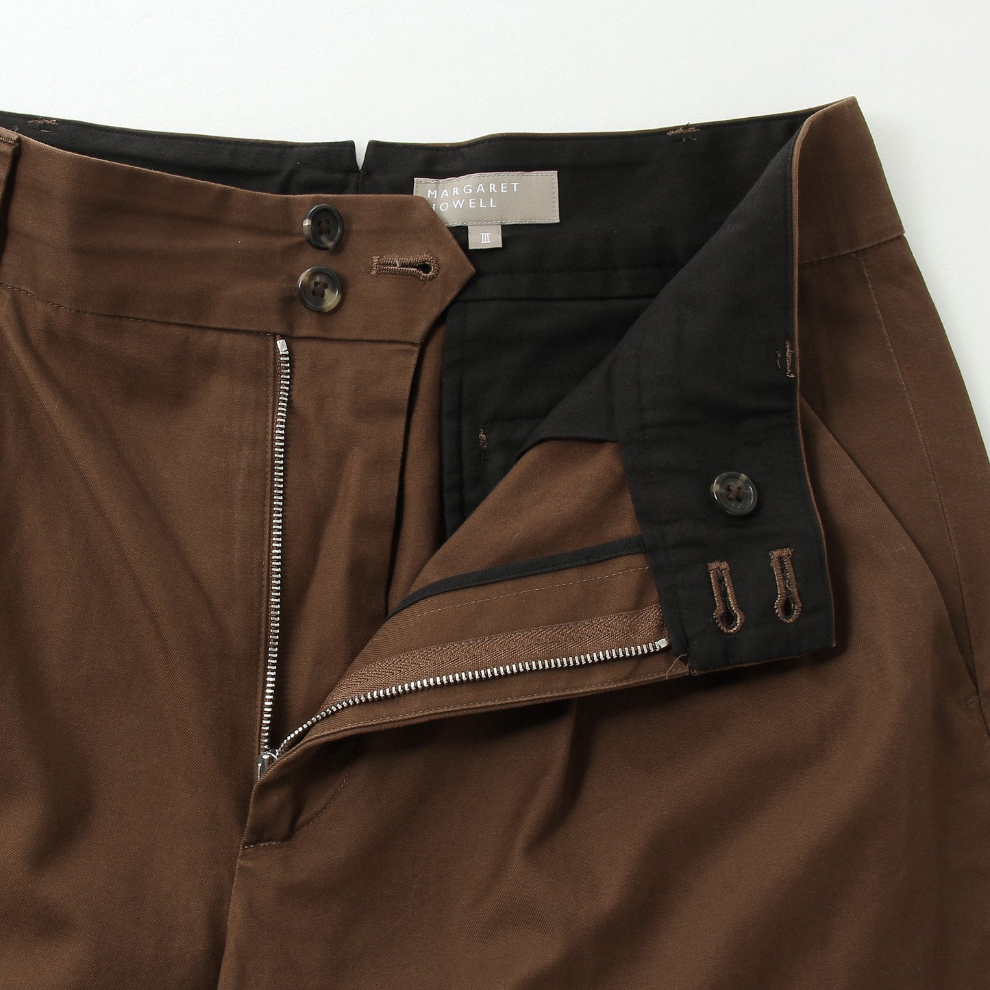 BRUSHED TWILL TROUSERS