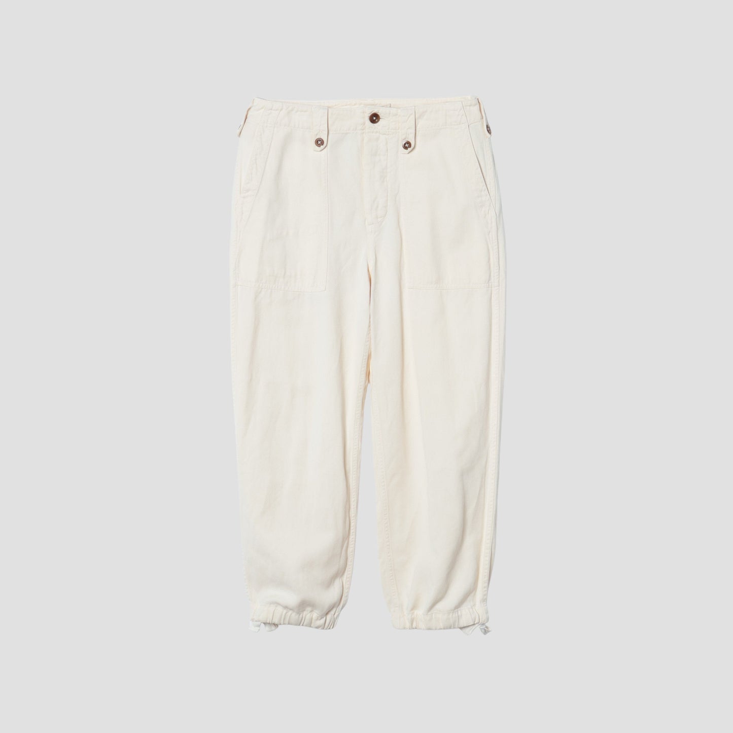 HIGHTWISTED COTTON LINEN TROUSERS