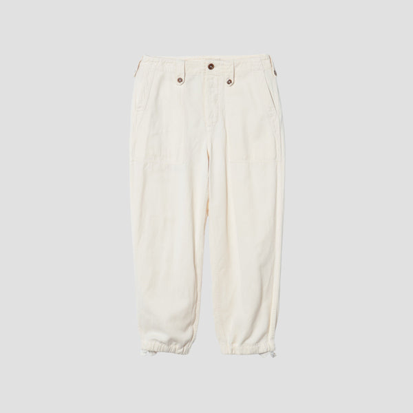 HIGHTWISTED COTTON LINEN TROUSERS