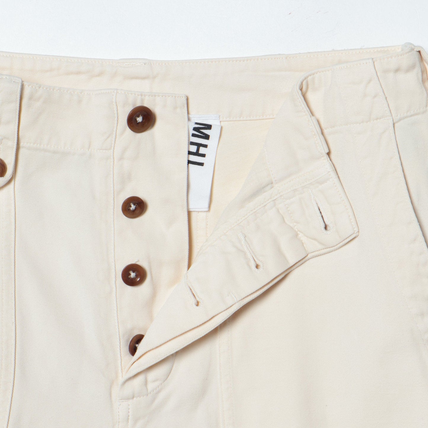 HIGHTWISTED COTTON LINEN TROUSERS