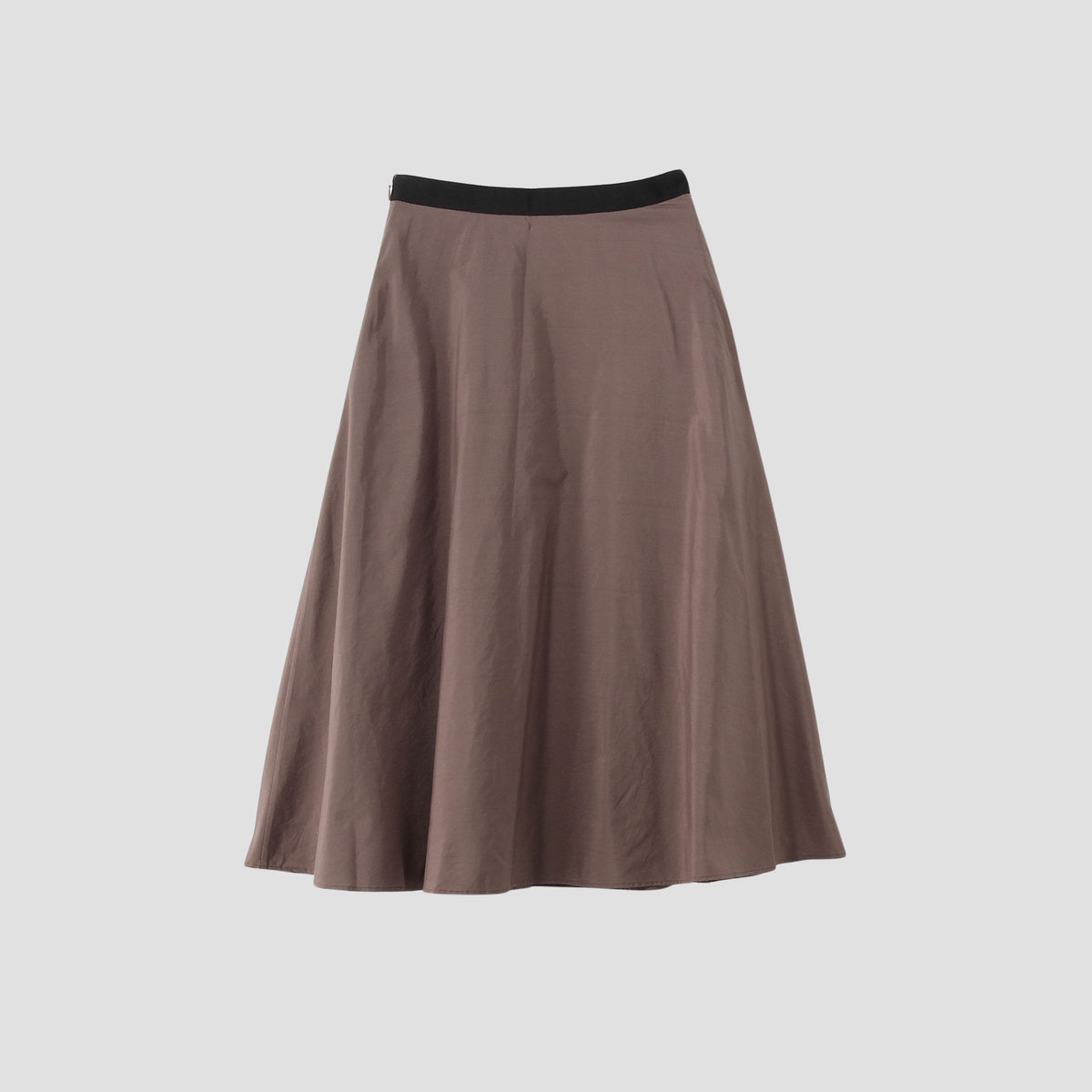 SILK COTTON POPLIN SKIRT