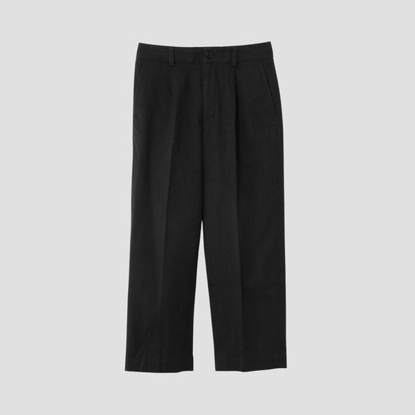 BRUSHED COTTON WOOL TROUSERS