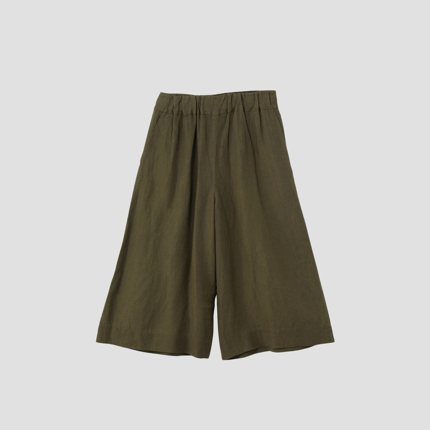 COATED LINEN PLAINWEAVE TROUSERS